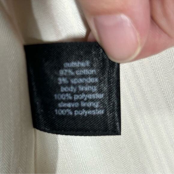 The Limited Heather Grey Pinstripe Blazer | Single Button | Size Medium - Picture 13 of 16